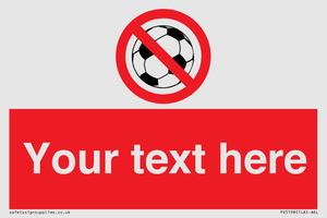 Custom No Ball Games Sign